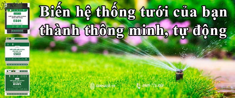 hệ thống tưới cây điều khiển bằng điện thoại