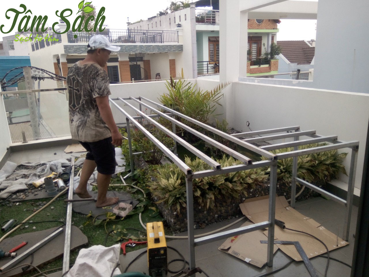 Trồng rau sạch sân thượng